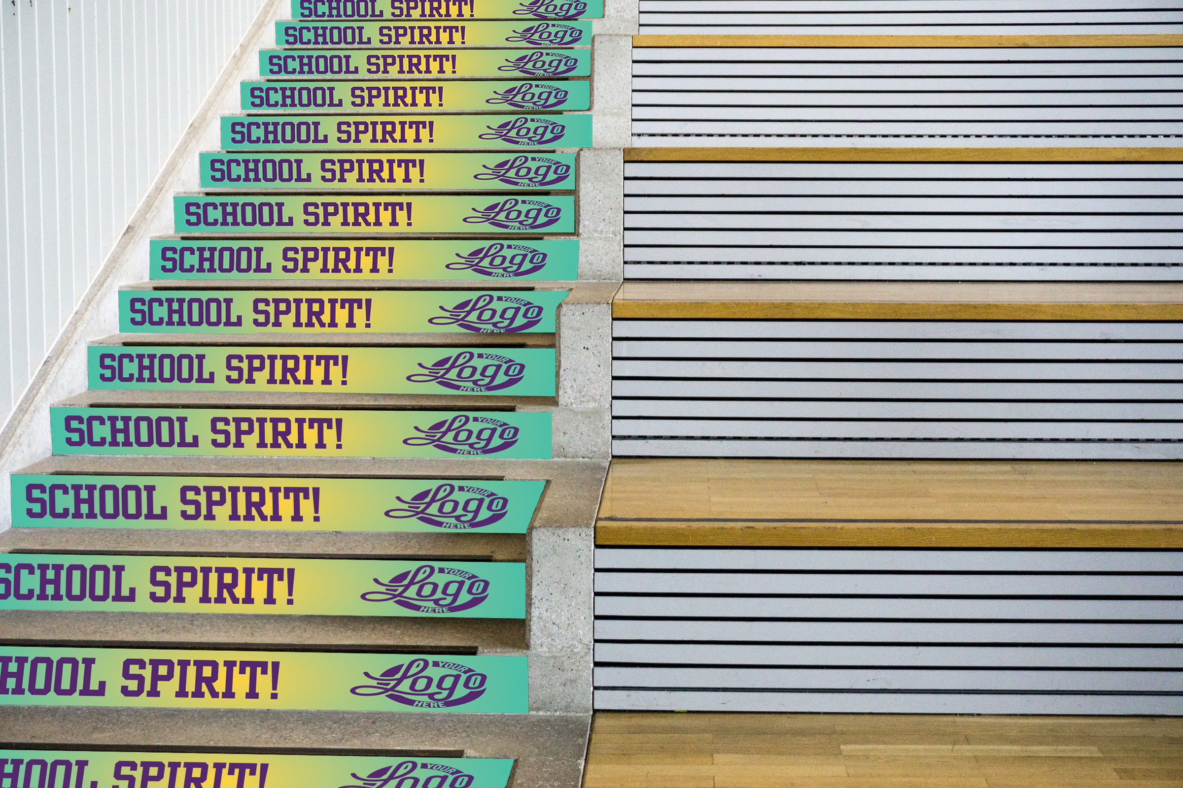 school spirit stair riser